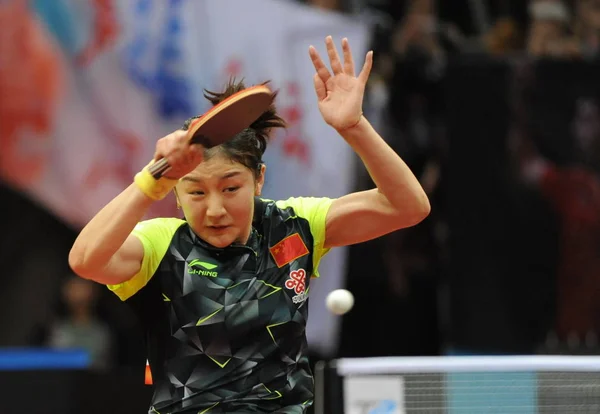 Chen Meng China Devuelve Una Oportunidad Miu Hirano Japón Final — Foto de Stock