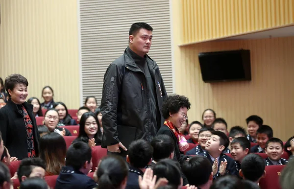 Retirado Jugador Baloncesto Chino Yao Ming Presidente Asociación China Baloncesto —  Fotos de Stock