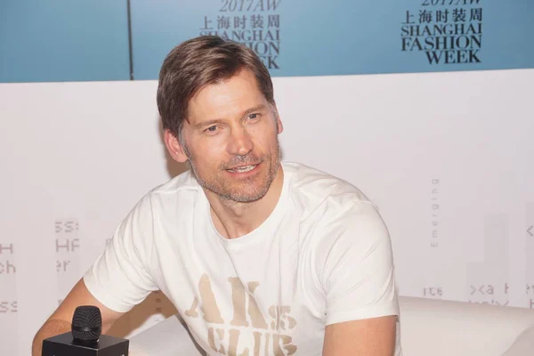 デンマークの俳優ニコライ コスター Waldau 出席ファッションショー クラブの 2017 年の秋冬上海ファッションウィーク期間中に中国 上海で 2017 — ストック写真