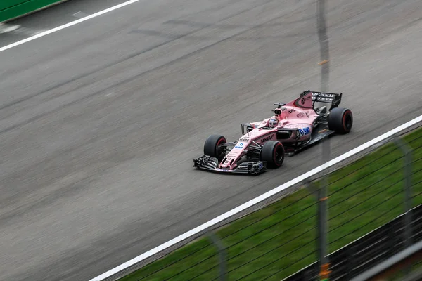 Mexicaanse Formule Coureur Sergio Perez Van Force India Concurreert Tijdens — Stockfoto