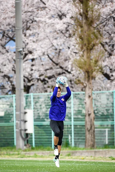 Shusaku Nishikawa Japonya Nın Urawa Red Elmas Bir Eğitim Oturumunda — Stok fotoğraf