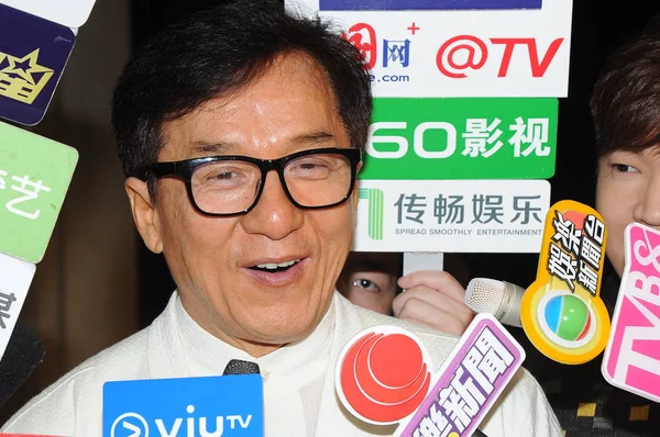 Bintang Kungfu Hong Kong Jackie Chan Menghadiri Acara Perayaan Tersebut — Stok Foto