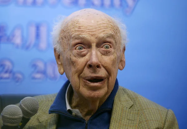 Der Amerikanische Molekularbiologe James Watson Einer Der Entdecker Der Struktur — Stockfoto