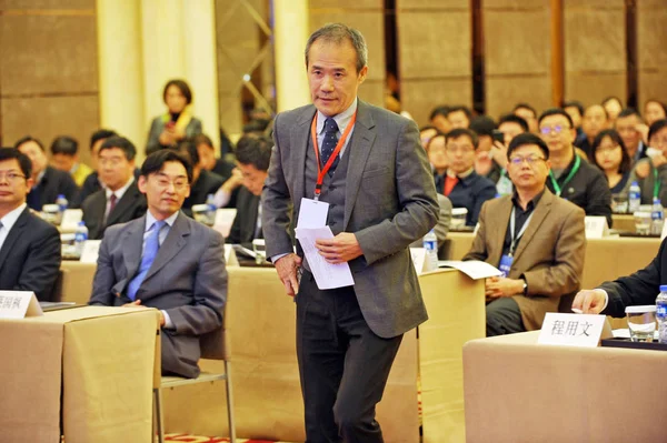 Wang Shi Presidente China Vanke Ltd Participa Uma Cúpula Negócios — Fotografia de Stock