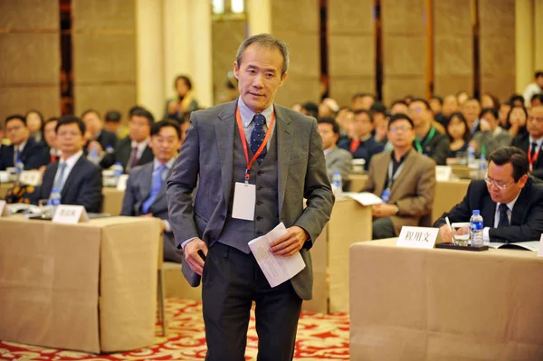 Ван Председатель Правления China Vanke Ltd Принял Участие Бизнес Саммите — стоковое фото
