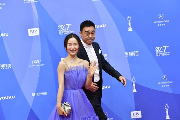 Actriz China Jiang Yiyan Izquierda Actor Hong Kong Sean Andy — Foto de Stock