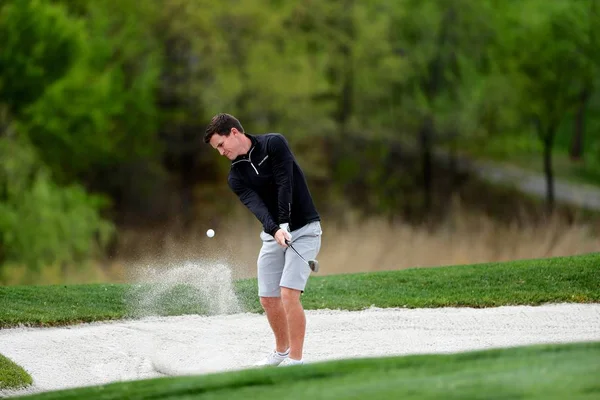 Chris Paisley Itália Participa Uma Sessão Treinamento Durante Torneio Golfe — Fotografia de Stock