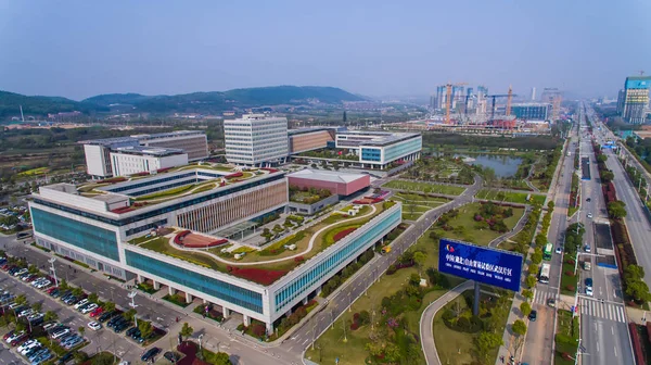 Vista General Zona Franca Piloto China Hubei Zona Franca Wuhan — Foto de Stock
