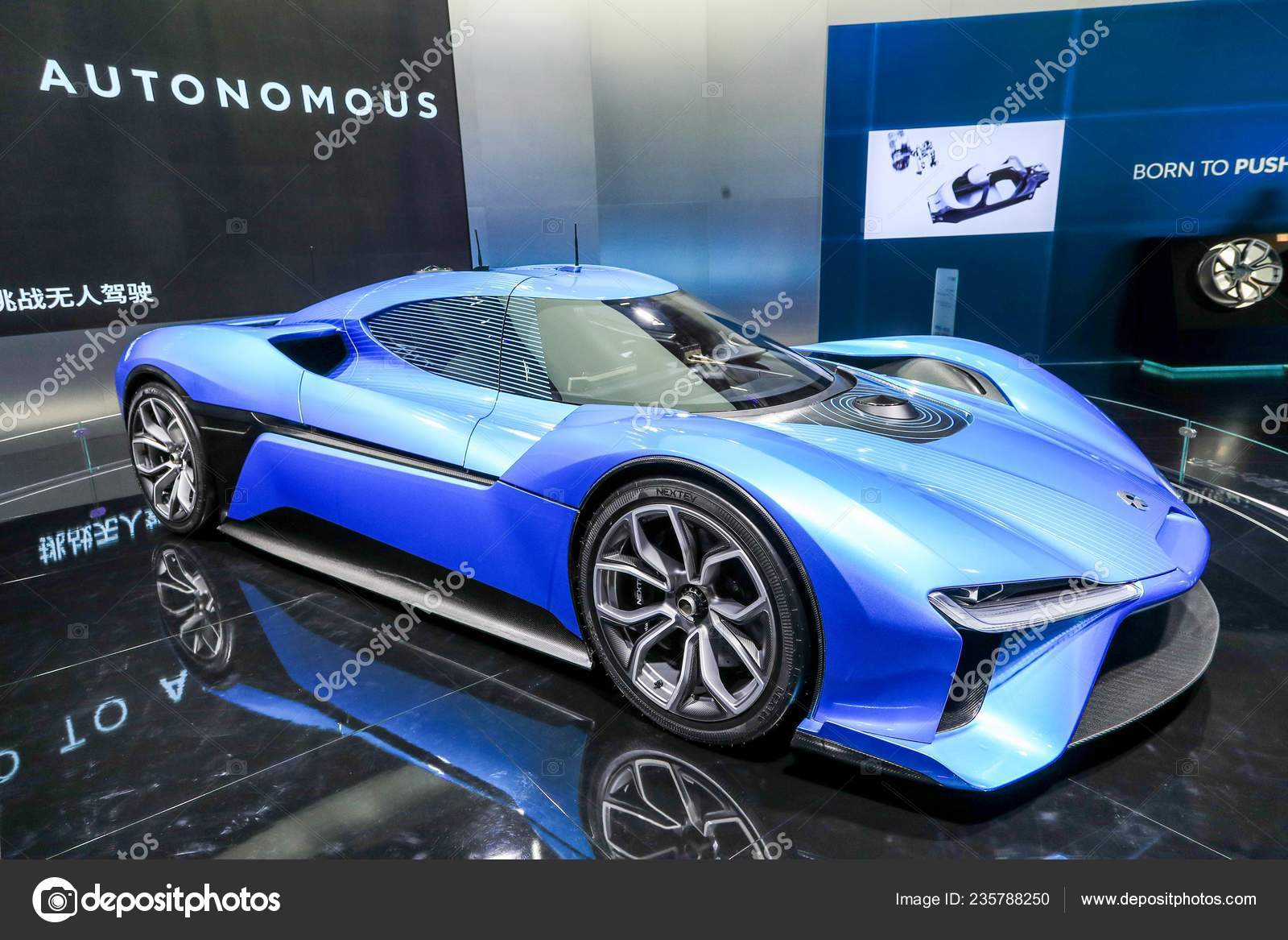 Nextev Nio Ep9 Electric Supercar Display 17th Shanghai International Automobile Stock Editorial Photo C Chinaimages