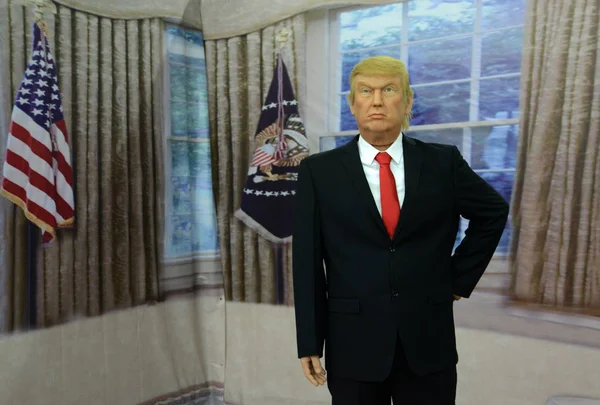 Figuur Van Een Wax Van Nieuwe Amerikaanse President Donald Trump — Stockfoto