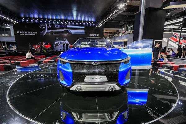 Carro Chery Tiggo Sport Coupe Concept Está Exibição Durante Xvii — Fotografia de Stock