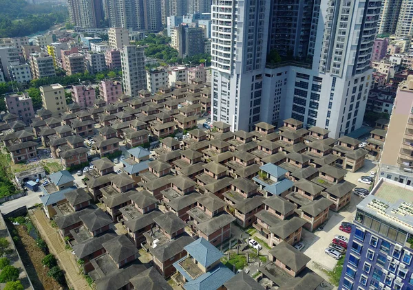 Luchtfoto Van Een Onvoltooide Villa Stad Van Shenzhen Guangdong Provincie — Stockfoto