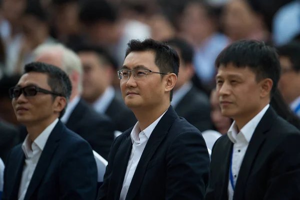 Пони Хуатенг Центре Председатель Генеральный Директор Tencent Holdings Ltd Принял — стоковое фото