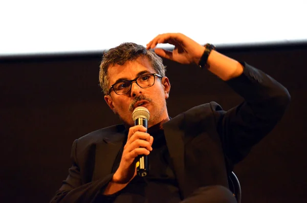 Włoski Reżyser Paolo Genovese Uczęszcza Spotkanie Wspierać Jego Filmu Idealny — Zdjęcie stockowe