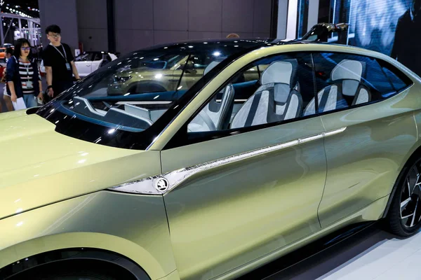 2017年4月20日在中国上海举行的第十七届上海国际汽车工业展览会 也称2017年上海车展 展出了斯柯达视觉 概念车 — 图库照片