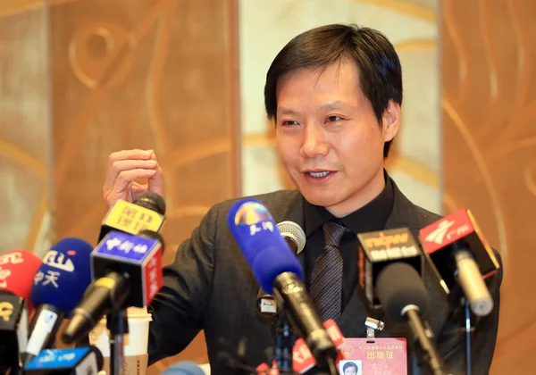 Lei Jun Ordförande Och För Xiaomi Teknik Och Ordförande Kingston — Stockfoto