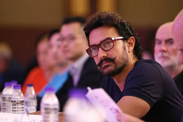 Acteur Indien Aamir Khan Participe Forum Sino Étranger Coproduction Cinématographique — Photo