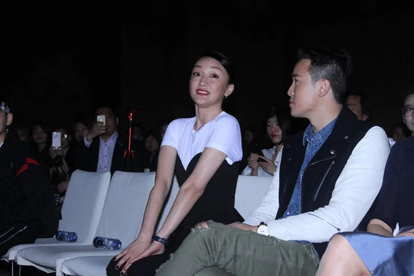 Attrice Cinese Zhou Sinistra Partecipa All Evento Iwc Evening Filmmakers — Foto Stock