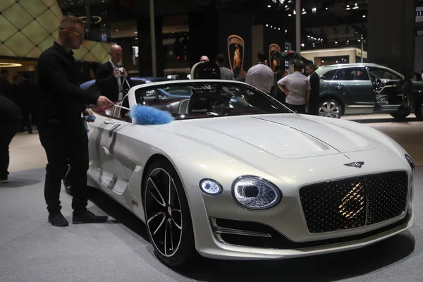 Concept Bentley Exp Prędkości Jest Wyświetlaczu Podczas Shanghai International Automobile — Zdjęcie stockowe