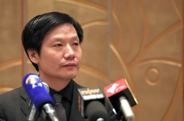 Lei Jun Πρόεδρος Και Διευθύνων Σύμβουλος Της Xiaomi Τεχνολογίας Πρόεδρος — Φωτογραφία Αρχείου