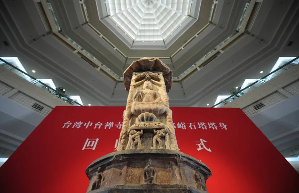 Vista Torre Piedra Robada Hace Años Pueblo Norte China Terminó — Foto de Stock