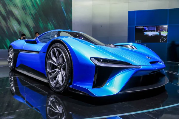 Supercarro Elétrico Nextev Nio Ep9 Está Exibição Durante Xvii Exposição — Fotografia de Stock