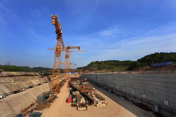 Blick Auf Die Baustelle Eines Maßstabsgetreuen Nachbaus Des Titanic Passagierschiffes — Stockfoto