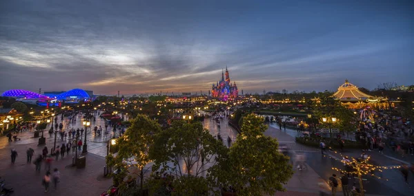 Pudong Shanghai Çin Deki Shanghai Disney Resort Şangay Disneyland Genel — Stok fotoğraf