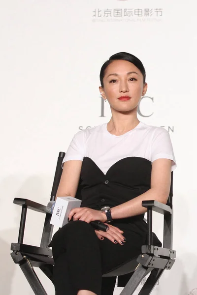 Zhou Xun Kinesisk Skådespelare Sköter Händelse Iwc Kvällen Filmskapare Beijing — Stockfoto