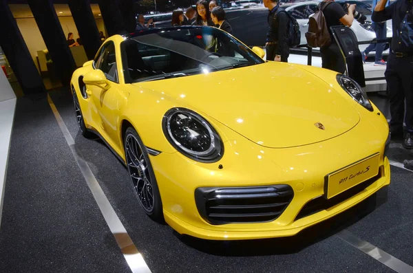 Carro Esportivo Porsche 911 Turbo Está Exibição Durante Xvii Exposição — Fotografia de Stock