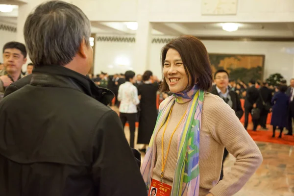 Dong Mingzhu Presidenta Presidenta Gree Electric Appliances Inc Entrevistada Antes —  Fotos de Stock