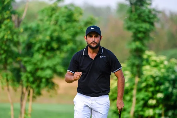 Alexander Levy França Reage Rodada Final Torneio Golfe Volvo China — Fotografia de Stock