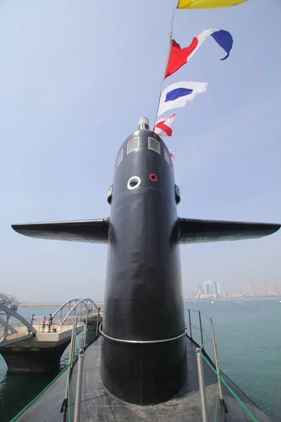 Submarino Nuclear Tipo 091 Desmantelado Long March Exhibe Museo Armada —  Fotos de Stock