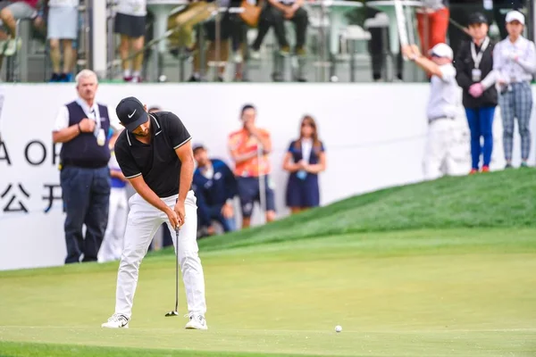 Alexander Levy Francji Gra Hit Ostatniej Rundzie 2017 Turniej Golfowy — Zdjęcie stockowe