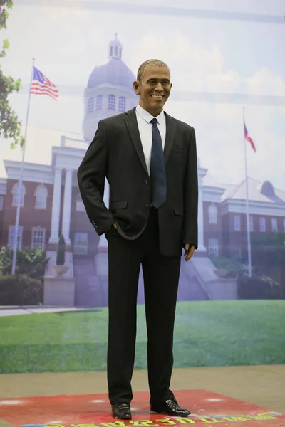 Figuur Van Een Wax Van Voormalige Amerikaanse President Barack Obama — Stockfoto