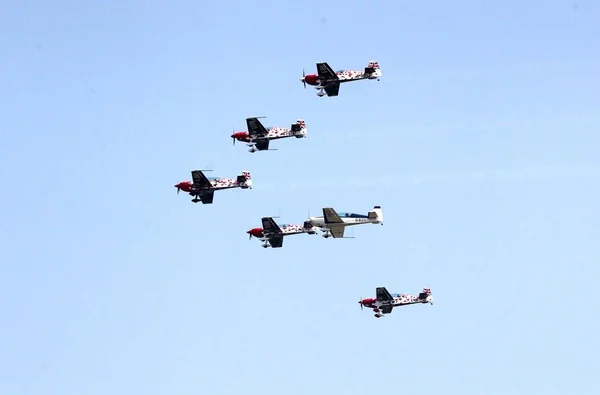 Aerobatic Aircrafts Perform 2017 Zhengzhou Airshow Zhengzhou City Central China — Fotografia de Stock