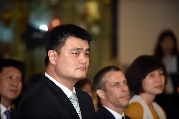 Der Pensionierte Chinesische Basketballstar Yao Ming Vorsitzender Des Chinesischen Basketballverbandes — Stockfoto