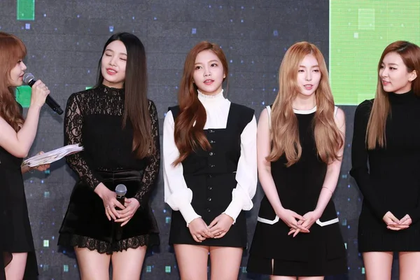 Membros Girl Group Sul Coreano Red Velvet Chegam Tapete Vermelho — Fotografia de Stock