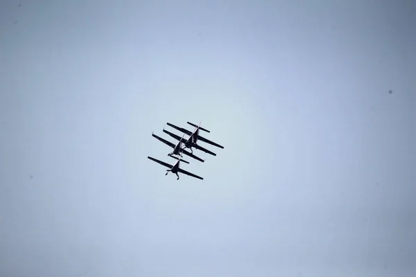 Akrobatická Letadla Provádět Během Roku 2017 Zhengzhou Airshow Zhengzhou City — Stock fotografie