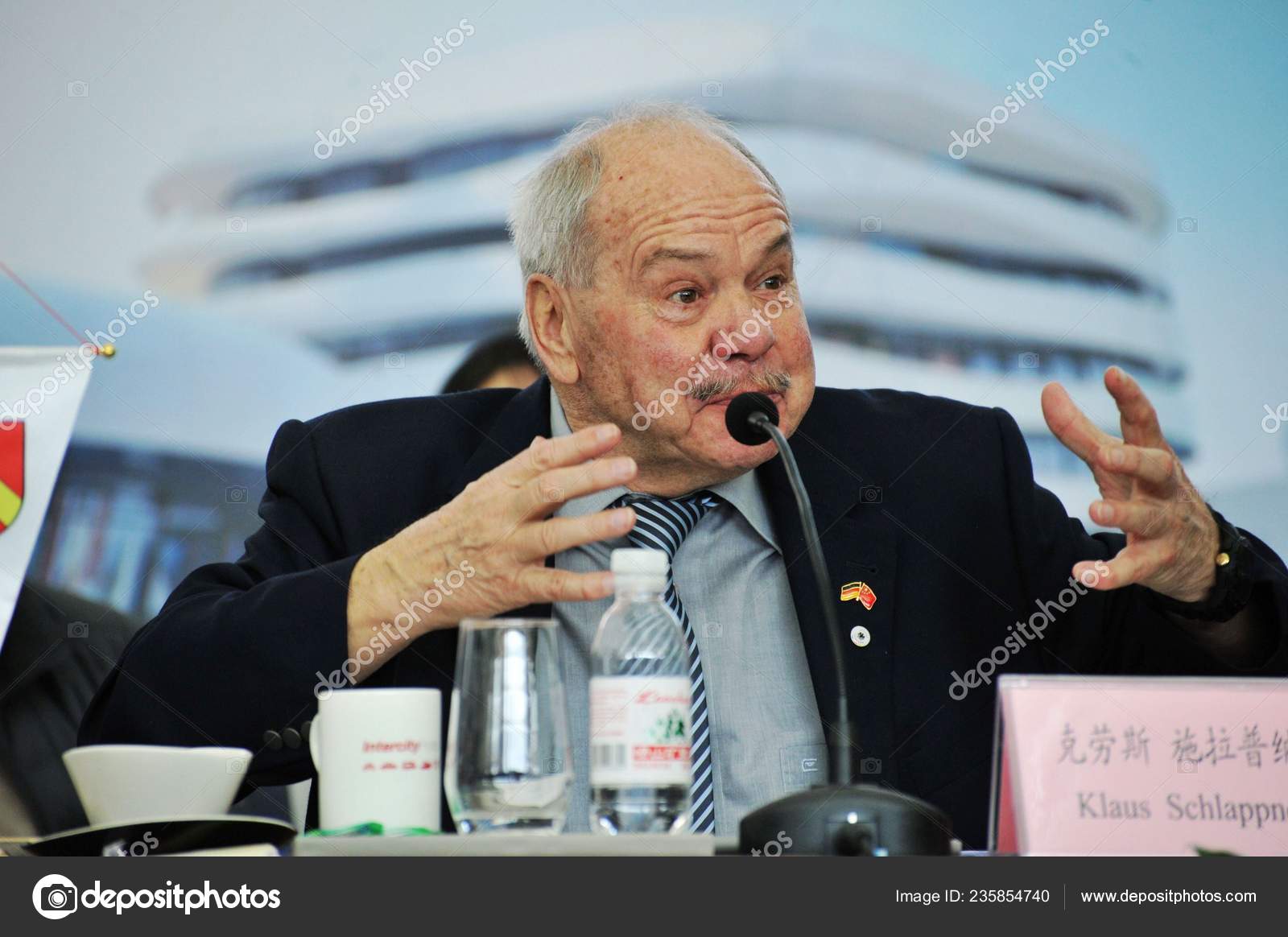 German Football Manager Klaus Schlappner Attends Symposium German City 