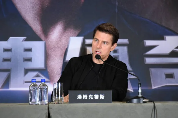 Abd Aktör Tom Cruise Film Mumya Taipei Tayvan Mayıs 2017 — Stok fotoğraf