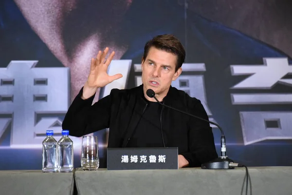 Abd Aktör Tom Cruise Film Mumya Taipei Tayvan Mayıs 2017 — Stok fotoğraf