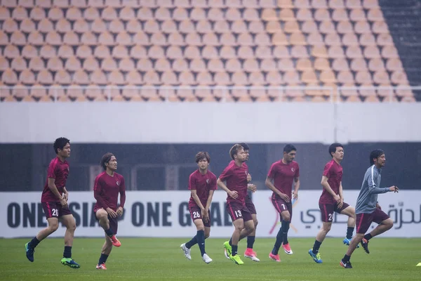 Les Joueurs Des Kashima Antlers Japon Prennent Part Une Séance — Photo