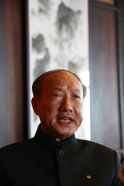 Chen Feng Presidente Fundador Del Conglomerado Empresarial Chino Hna Group — Foto de Stock