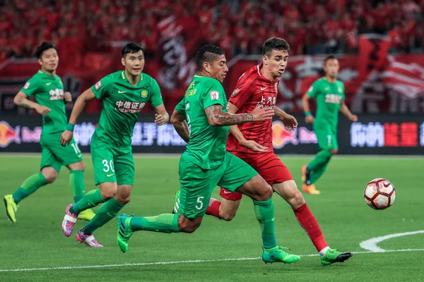 Giocatore Calcio Brasiliano Oscar Destra Shanghai Sipg Sfida Giocatore Calcio — Foto Stock