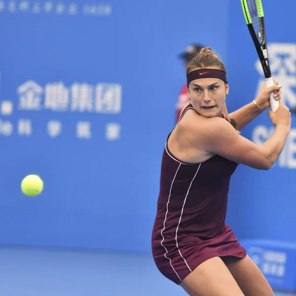 벨로루시의 Aryna Sabalenka 중국의 2019에서에서 2019 Wta 테니스 단식의 그들의 — 스톡 사진