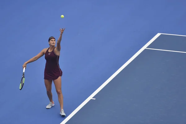 Die Weißrussin Aryna Sabalenka Trifft Finale Des Damen Einzel Beim — Stockfoto