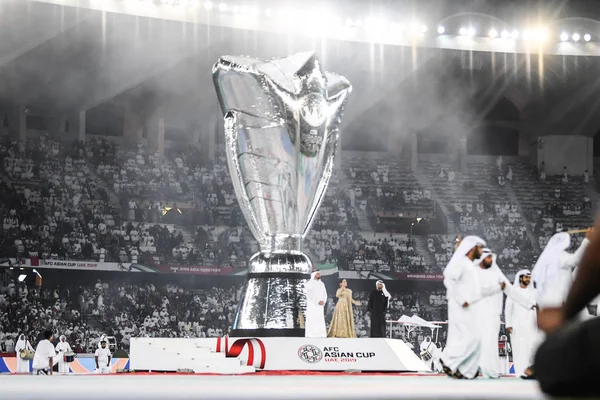 Weergave Van Openingsceremonie Voor Asian Cup 2019 Zayed Sports City — Stockfoto