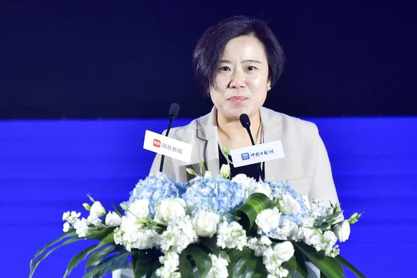 网易传媒李力出席2019年1月5日在中国北京举行的2019年影响峰会 — 图库照片