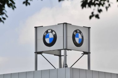 View of signboards of BMW in Nanning city, south China's Guangxi Zhuang Autonomous Region, 15 November 2018. clipart